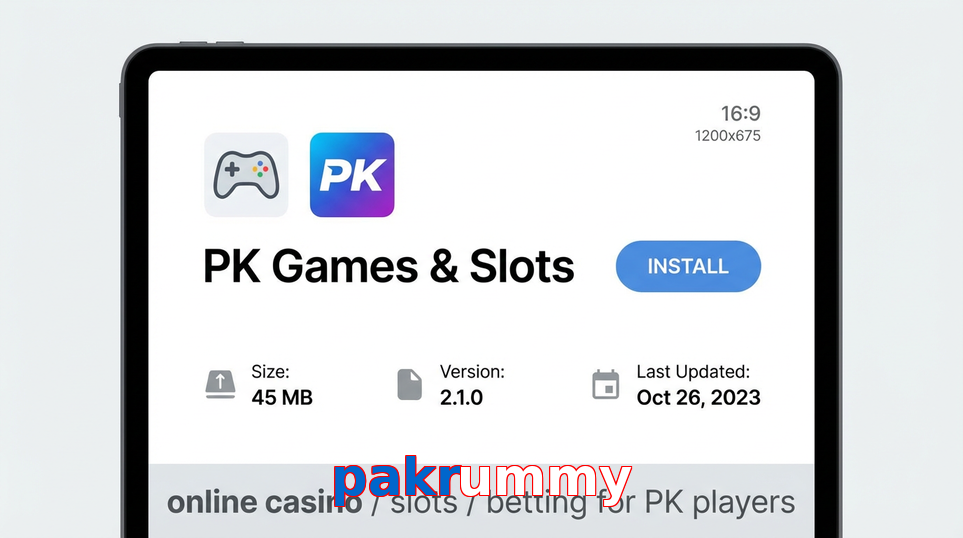 Game list for Pakrummy gameapk section