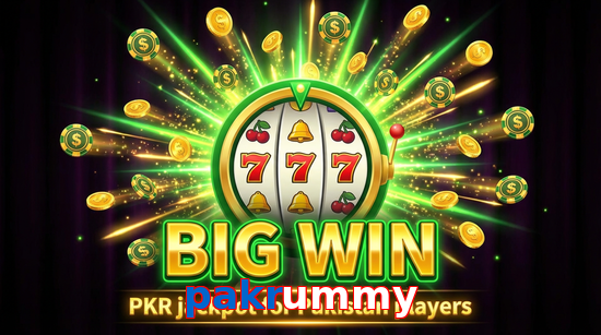 Big win animation on Pakrummy slot game